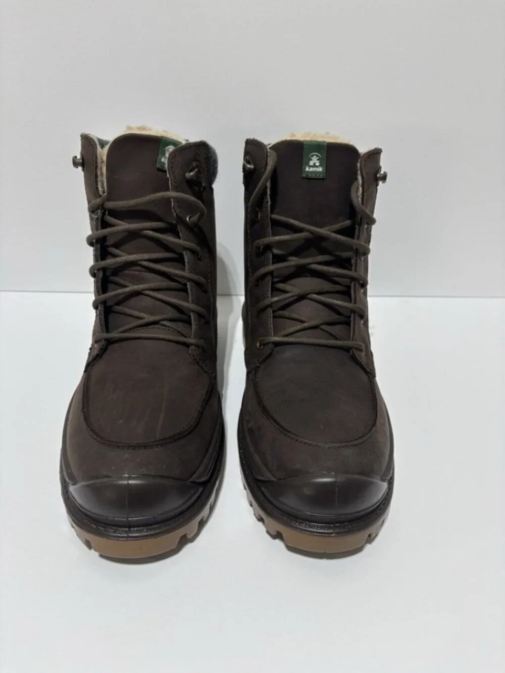 Kamik Men’s Griffon 2 Brown Leather Winter Boots, Size 11 M